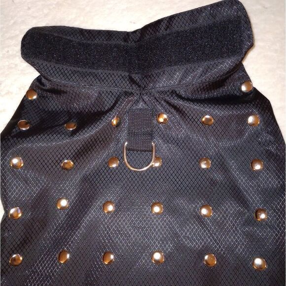 🆕🐕‍🦺Studded Pet Jacket - Moto Style, Goth Style, Sz L - Picture 2 of 7